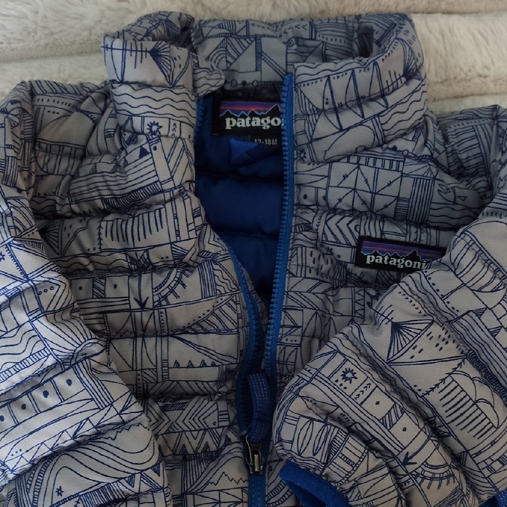 Patagonia Blue Patterned Jacket